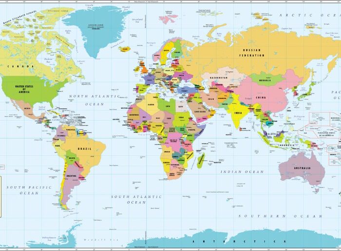 Equal Earth World Map Shows More Accurate Continent Sizes