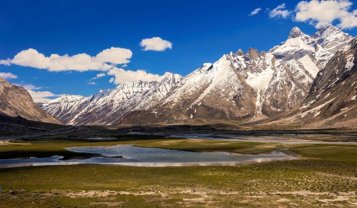 Kargil in October during autumn