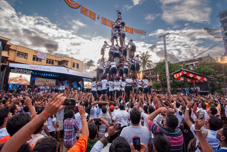 Dahi Handi celebration in Mumbai