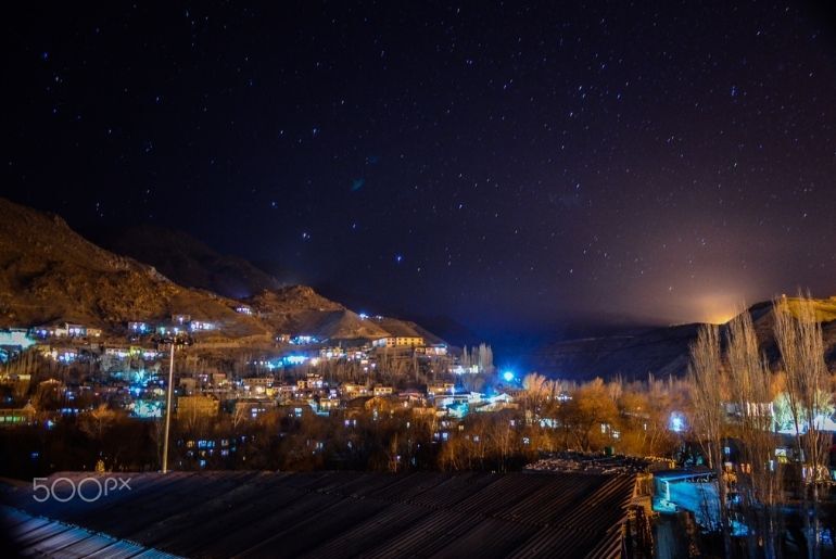 Kargil in October during autumn