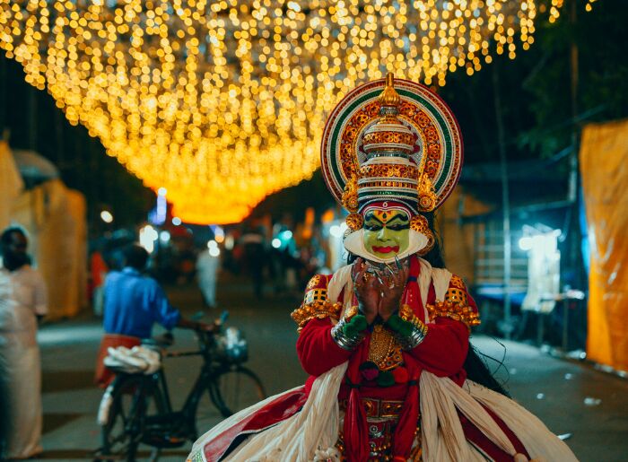 A Kathakali Dancer