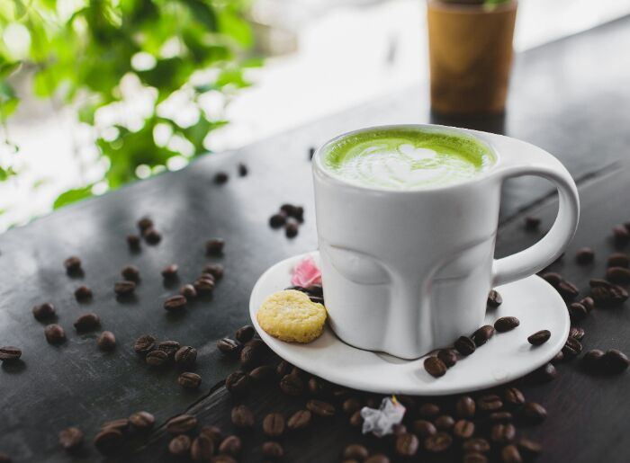 Matcha in a cup