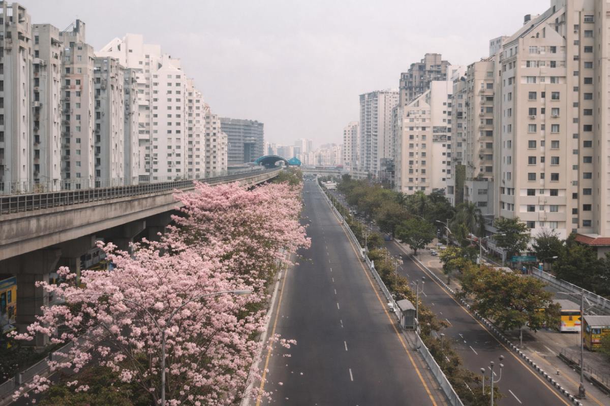 Cherry Blossom in Kolkata
