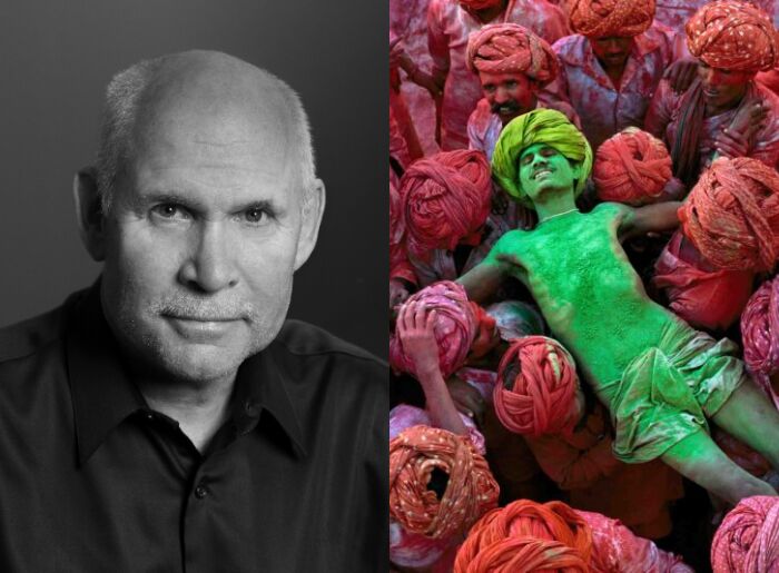Steve McCurry photographer during an interview about India and photography