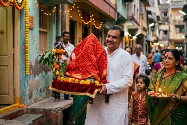 Ganesh Chaturthi celebration in Konkan