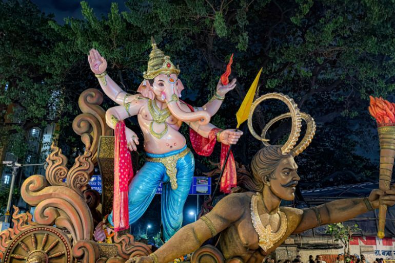 Ganpati pandals in Lalbaug, Parel and Chinchpokli