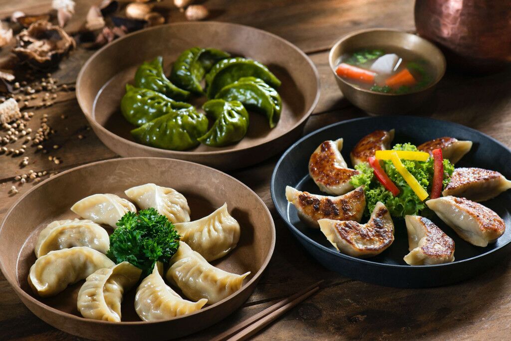 Delicious variety of momos in Dharamshala