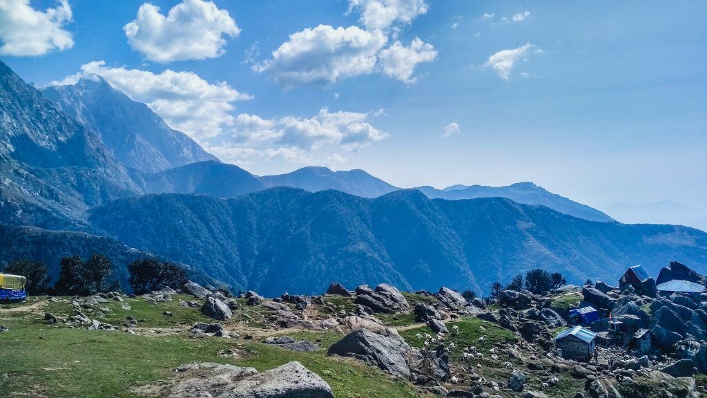 Beautiful mountains in McLeodganj.