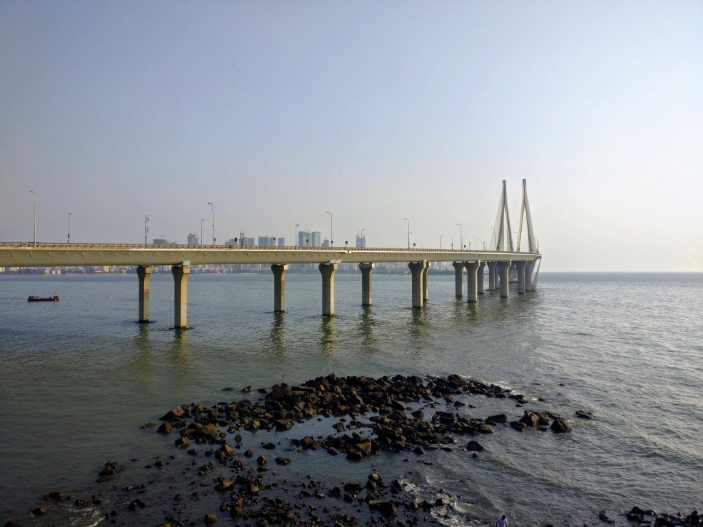 Cycling around the Worli Sea Link