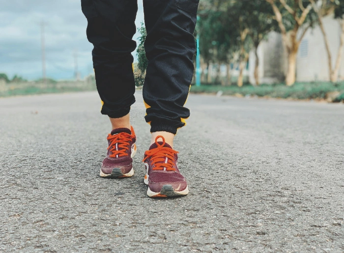 Runner on a street
