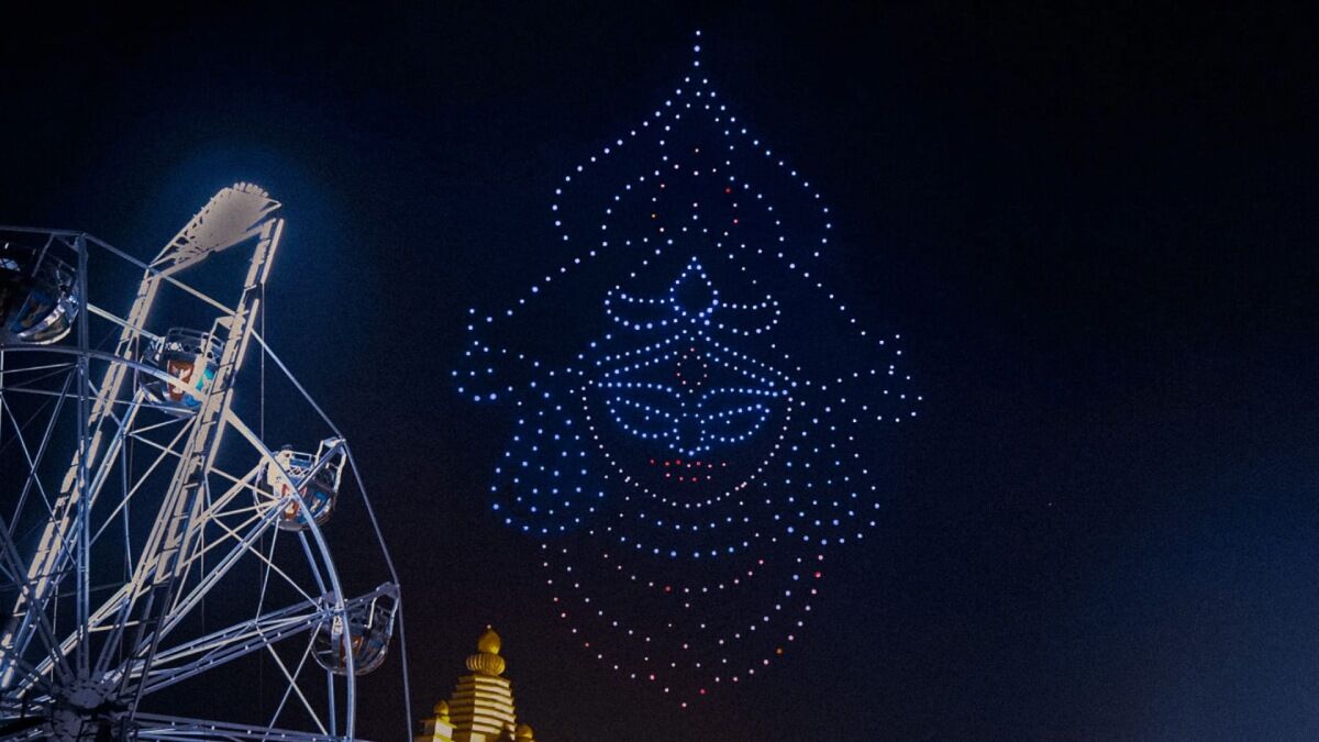 Dron Show in Kolkata for Durga Puja 2025