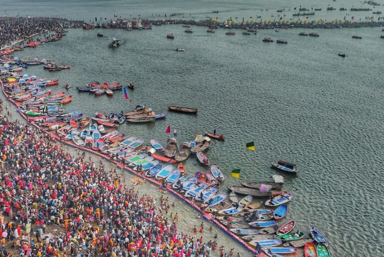 Triveni Sangam in Prayagraj