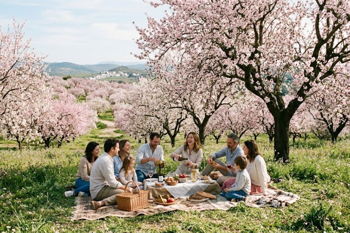 badamwari almond blossoms