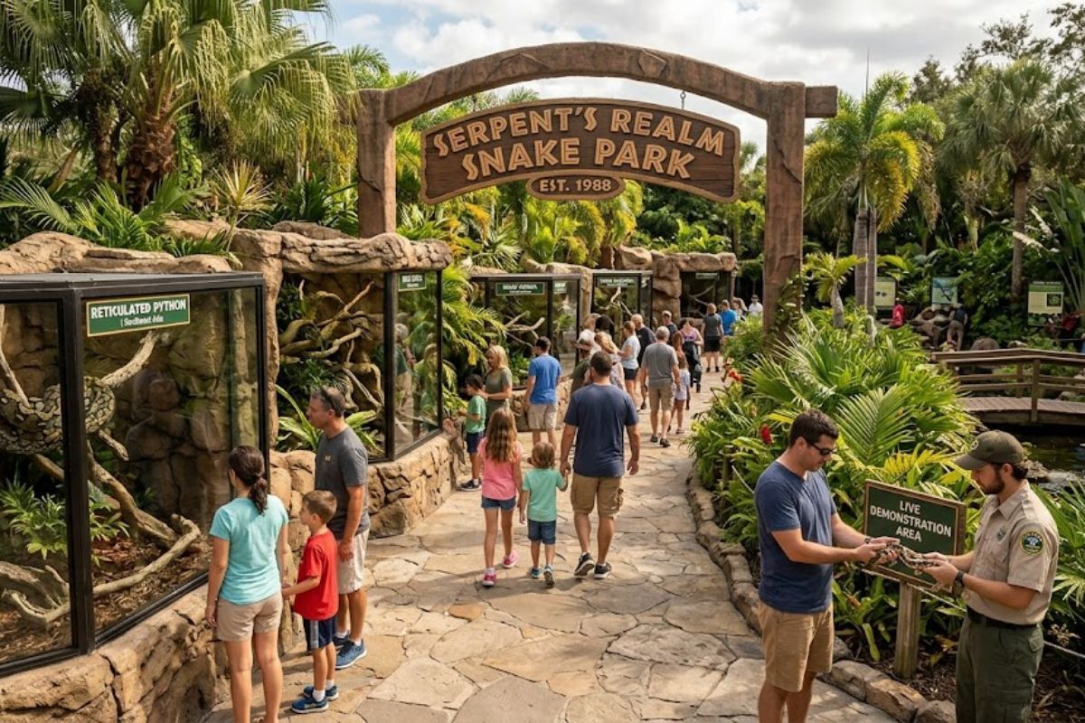 Snake park in India