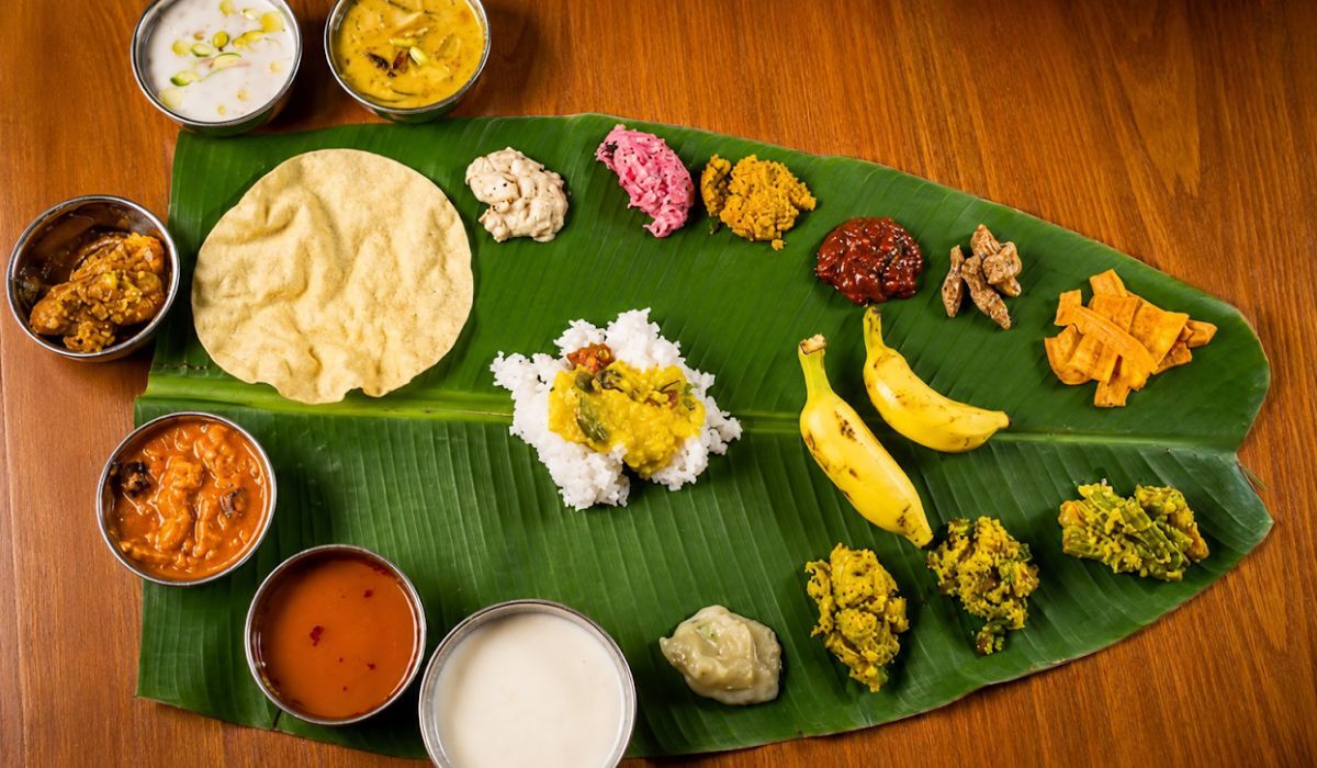 Onam Sadhya in Mumbai restaurant