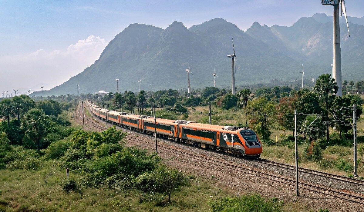 Vande Bharat Express scenic landscape in India
