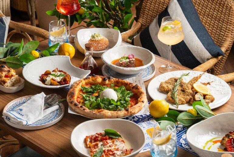 Pop up menu at Siciliana