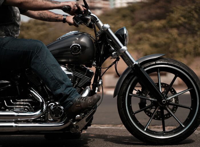 Side view of a bike