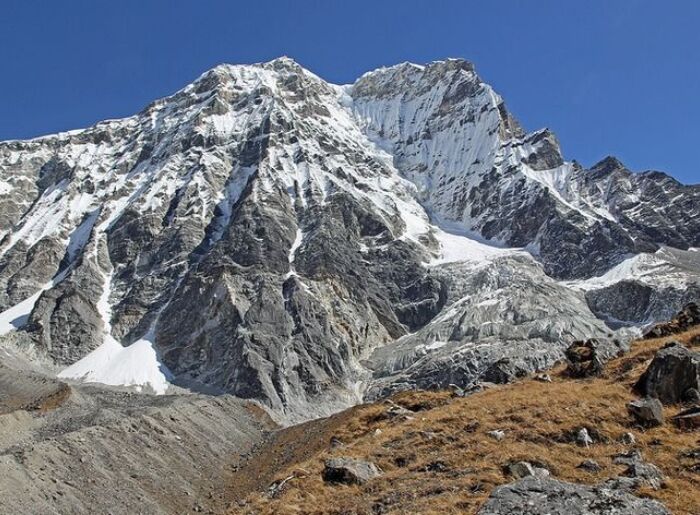 Snow-covered Himalayan mountains showcasing mountaineering destinations in India