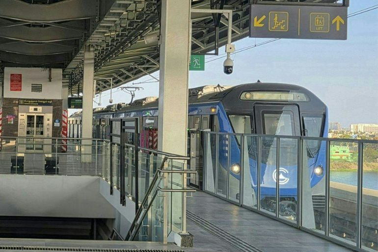 Chennai Metro Yellow Line: Route Map, 11 Stations, Timings And Ticket Prices 2 Chennai Metro Yellow Line train