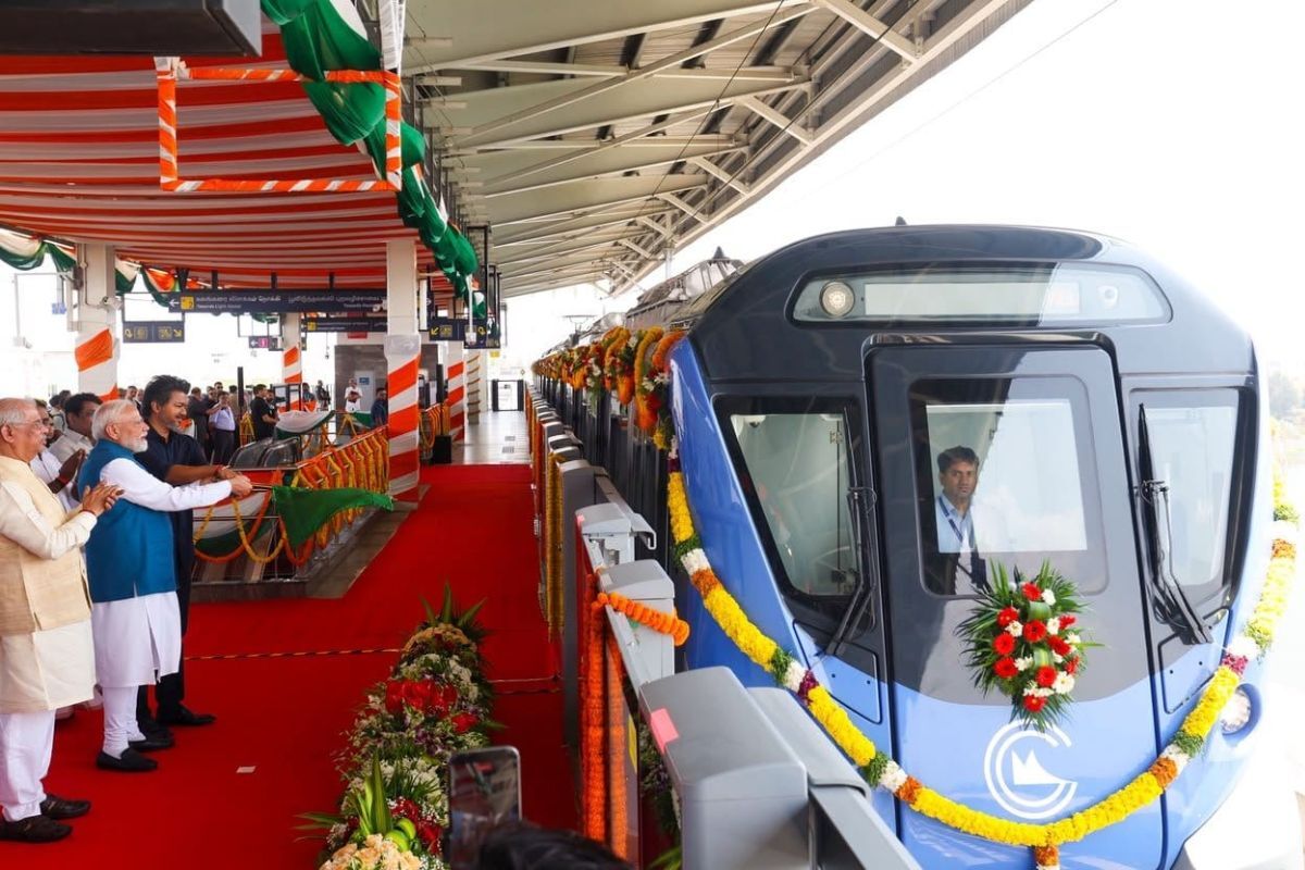 Chennai Metro Yellow Line tra