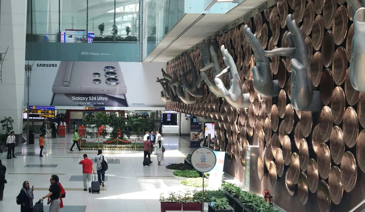Proposed driverless air train connecting terminals at Delhi Airport
