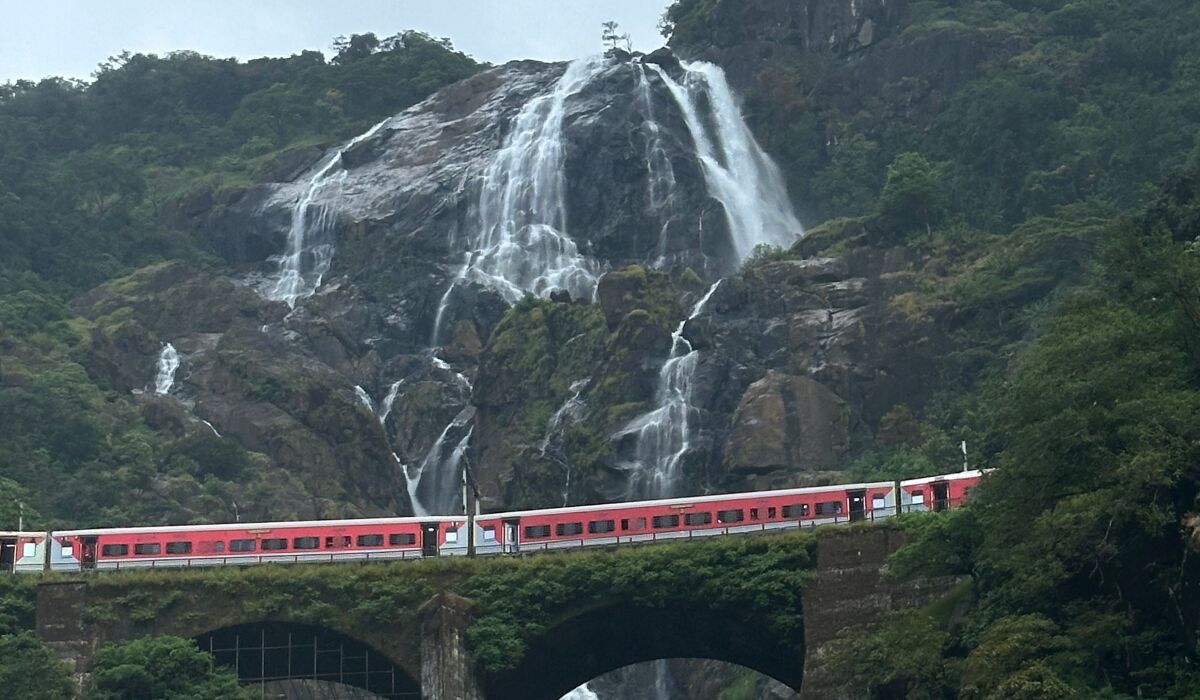 Dudhsagar Falls in Goa after reopening for the 2026-27 tourist season