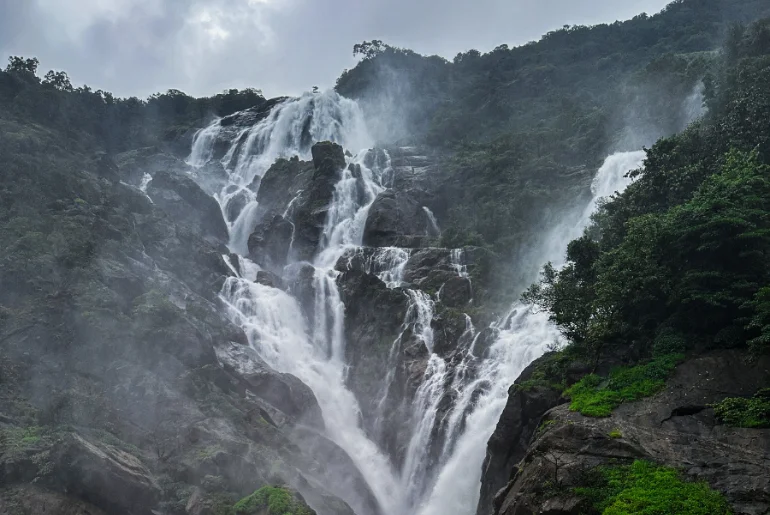 Dudhsagar Falls in Goa after reopening for the 2026-27 tourist season