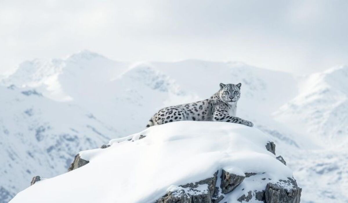 Open-back vehicle used for the guided snow leopard safari in Ladakh