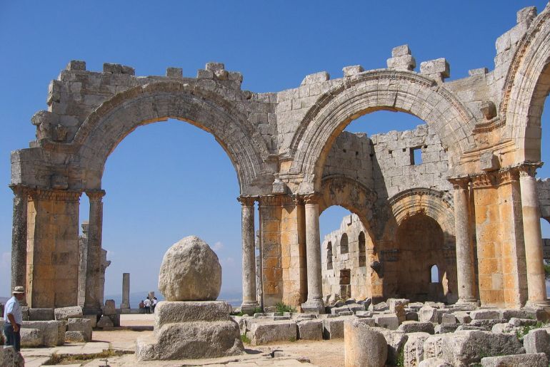 Syria Reopens 1,600-YO Saint Simeon Church Complex After Restoration 1 Ancient Saint Simeon church complex at Qalaat Semaan