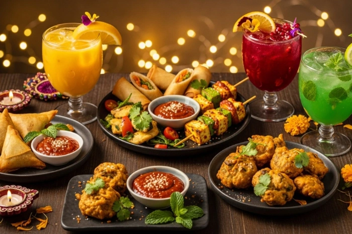 Diwali Party Food Guide: Bite-Sized Snacks And Mocktail Combos That Impress 2 Diwali Party